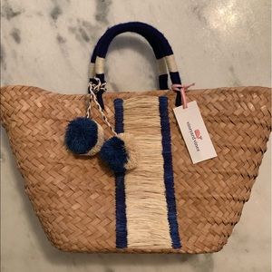 Vineyard Vines wicker purse